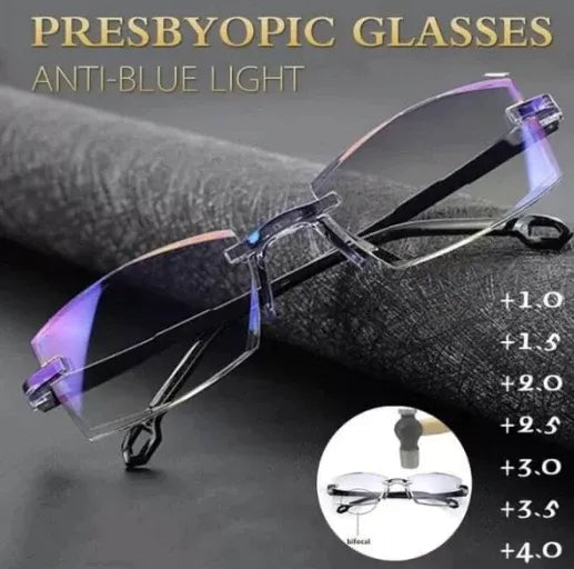 Frendorf | Progressive Lesebrille mit hoher Härte und Anti-Blaulichtfilter für die Ferne und die Nähe