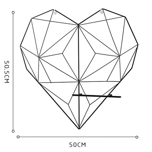 Herzförmiger Wandorganizer