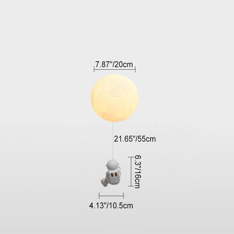 Frendorf | AstroLuxe Kreatives Astronaut Wandlampe | Eisen- und Harzdesign | Einzigartige Beleuchtung für Schlafzimmer | Stimmungslicht