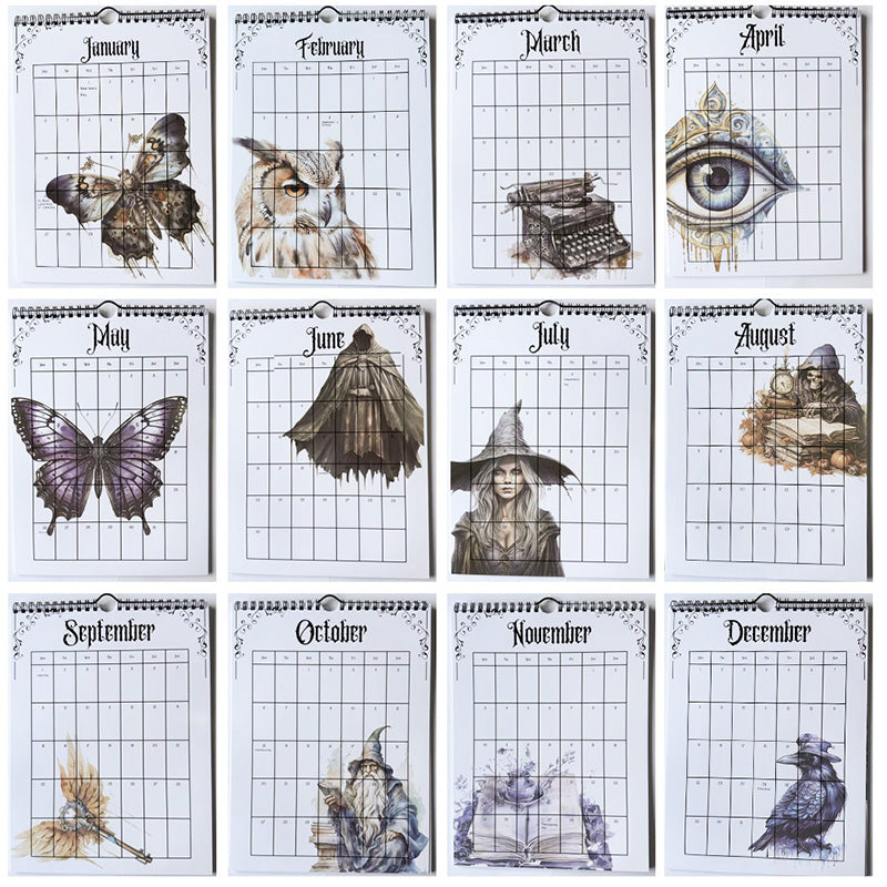 Frendorf | 2025 Vintage Gothic Castle Thema Wandkalender