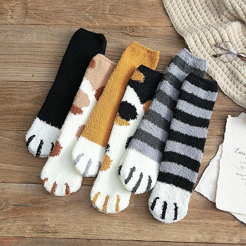 Frendorf | Dicke warme süße Katzenkrallen-Bodensocken