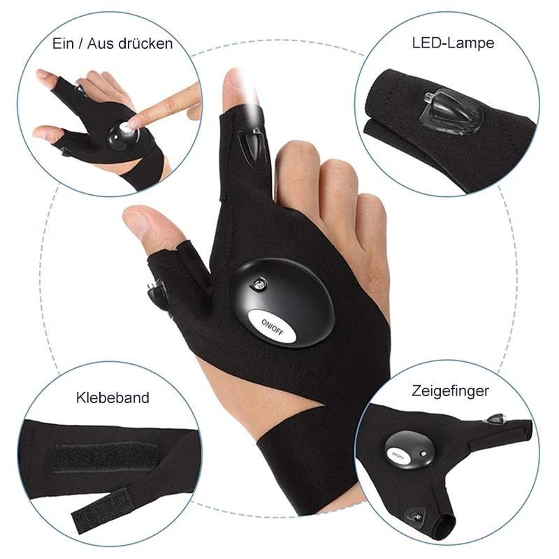 Frendorf | LED-Handschuhe mit wasserdichter Beleuchtung