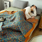 Frendorf | Blaues Muster Sechs-lagiges Baumwoll-Quilt