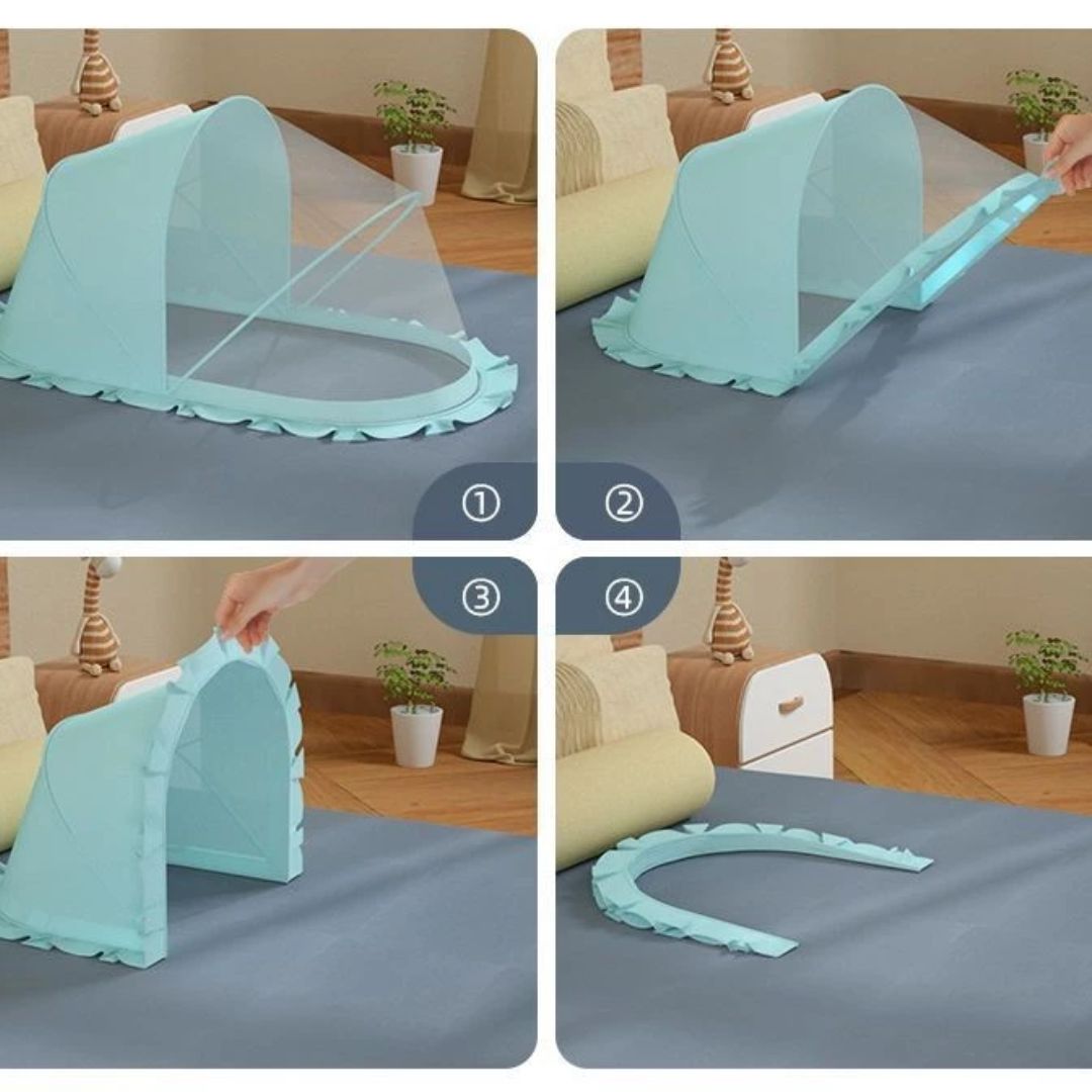 Frendorf | Baby Moskitonetz Zelt – Schutznetz für Babybett gegen Insekten und Mücken