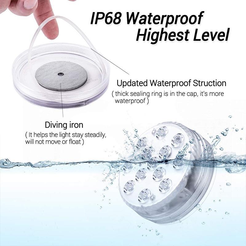 Fernbedienung wasserdichte Magnet-Saug-LED-Lampe