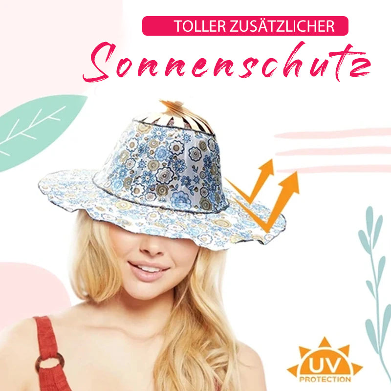 Frendorf | Bambus Faltbarer Handventilator Sonnenhut