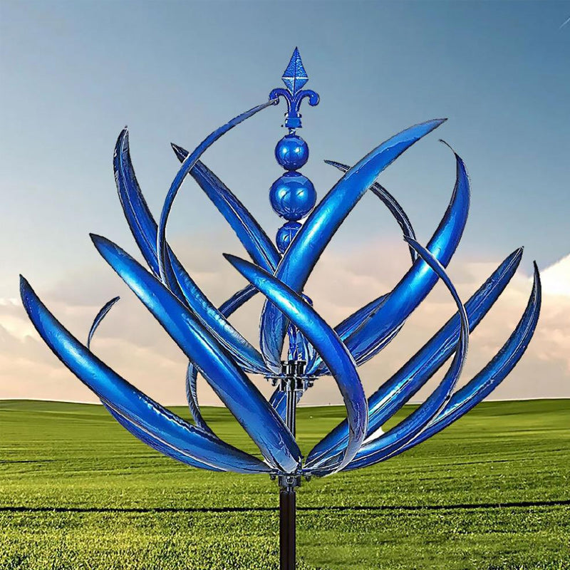 Frendorf | Blauer Windspinner aus Metall