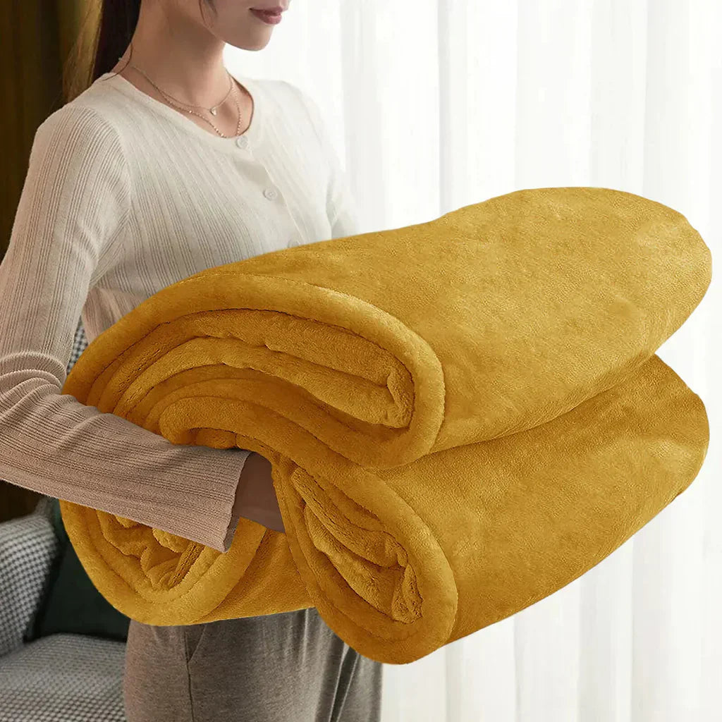 Frendorf | Maxime | Kuschelige Fleece-Decke für alle Jahreszeiten - Extra Weich und Wärmend