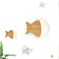 Frendorf | Fynnora Nordic Wandlampe | Eiche & Acryl | Minimalistisches Fisch-Design | LED Beleuchtung