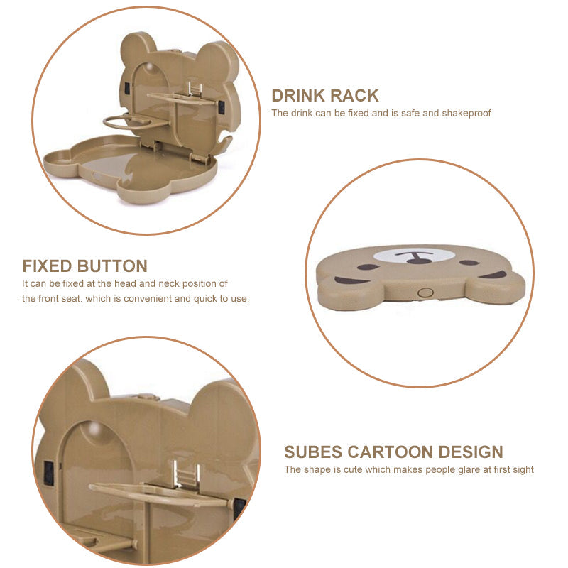 Frendorf | Auto Rücksitz Klappbarer Tablettständer für Lebensmittel