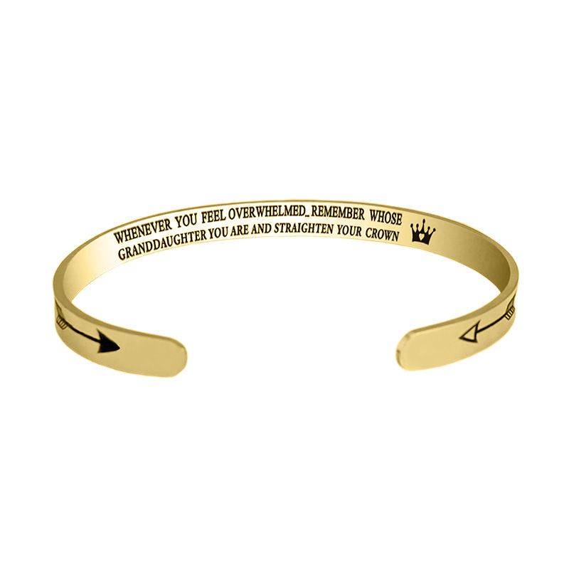 Frendorf | Für Tochter/Enkelin/Sohn - Immer wenn du überwältigt bist...Krone Armband