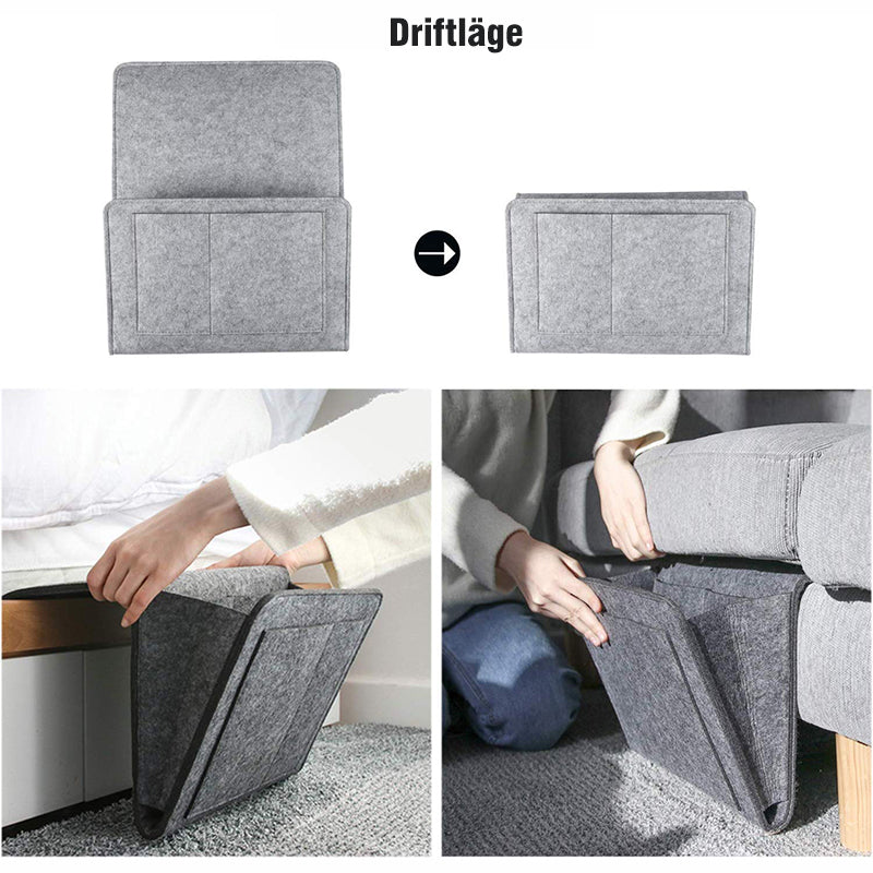 Aufbewahrungstasche aus Filz für Sofa und Bettrand