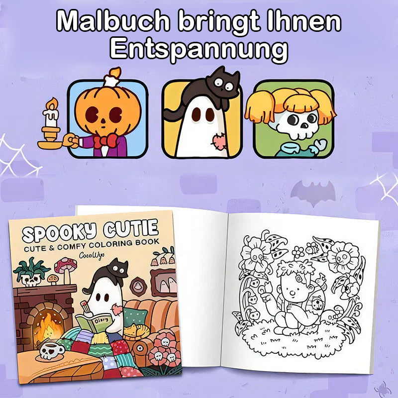 Frendorf | Gruselige Süße: Malbuch für Erwachsene und Teenager