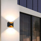 Moderne kreative Aluminium quadratische Doppelkopf Außenbalkon Wandleuchte lampe