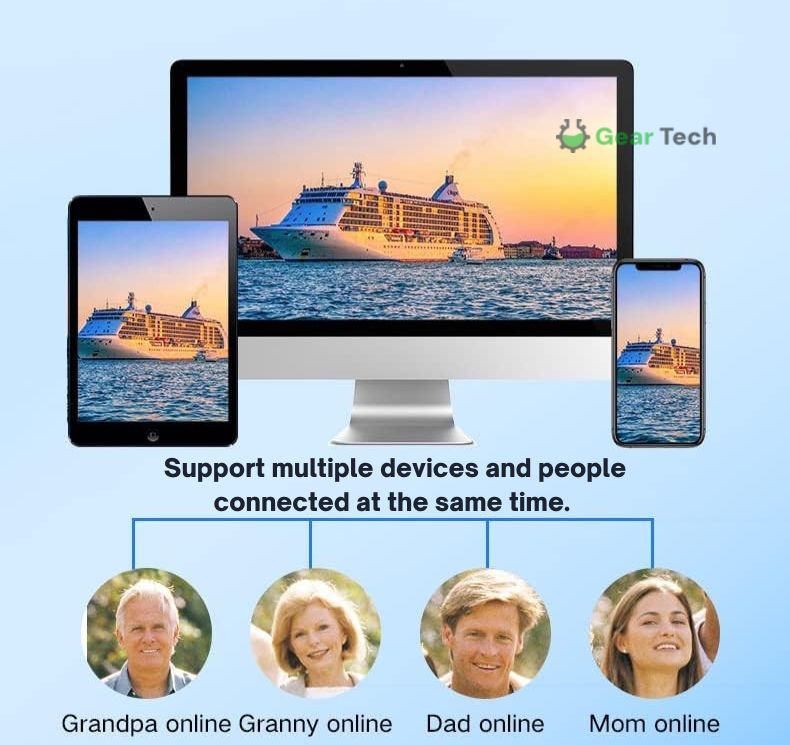 Frendorf | 1080P Drahtlose WiFi Sicherheitskamera | Wetterfest, App-gesteuert & Ideal für Innen- und Außenüberwachung | Kleine Schaltungs Kamera