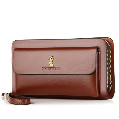 Frendorf | Doppelter Reißverschluss Clutch Geldbörse für Männer