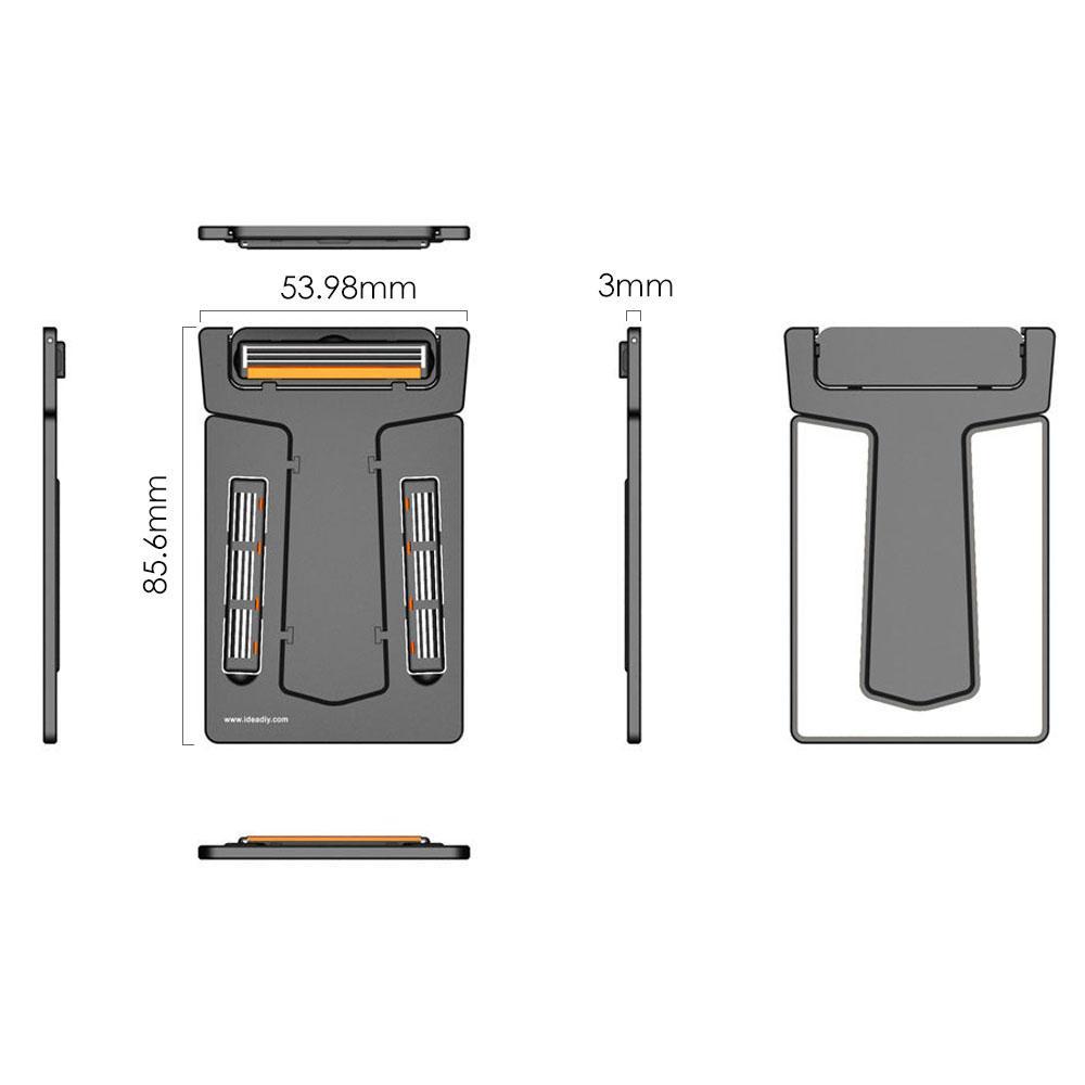 Frendorf | 3-in-1 Karte Entworfen Brieftasche Mini Rasierer
