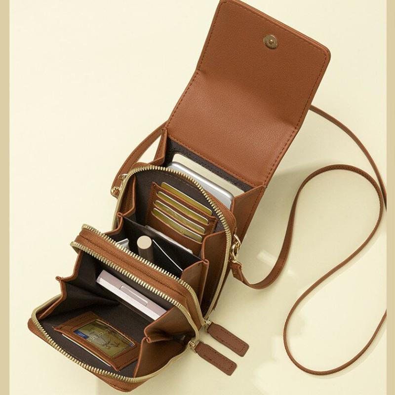 Frendorf | Touchscreen-Handyhülle mit Geldbeutelfunktion – Kompakte Umhängetasche für den täglichen Gebrauch