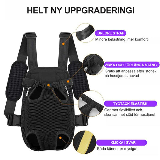 Haustier-Rucksack Vorderseite