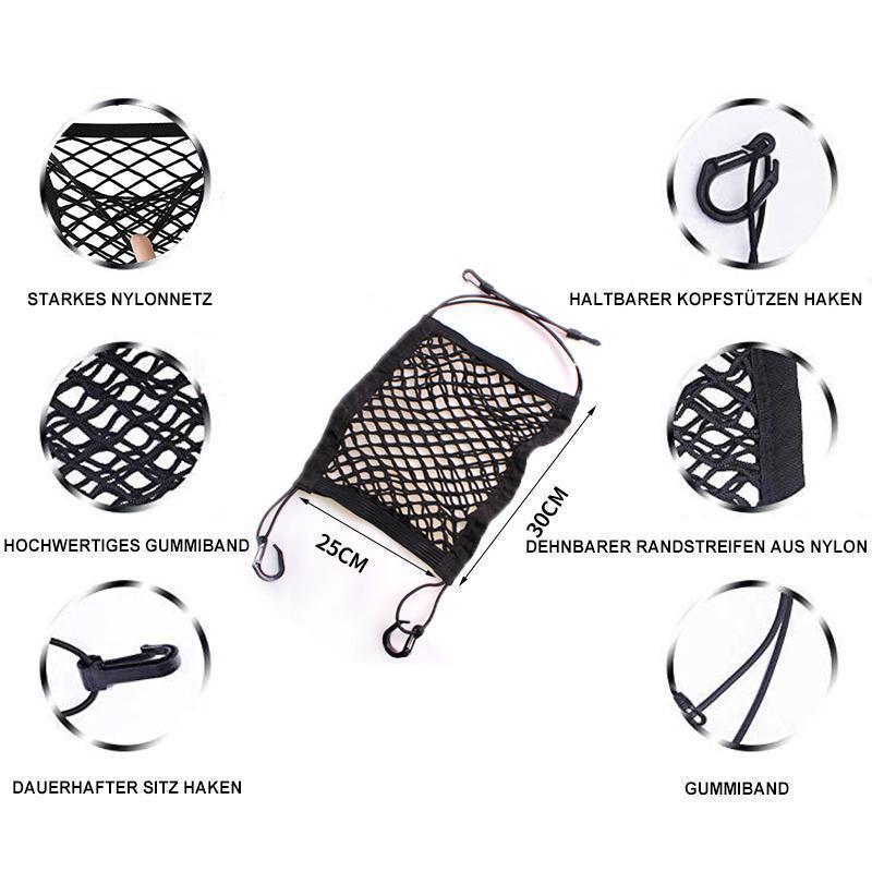 Frendorf | Autositz Aufbewahrungsnetz Haken Organizer