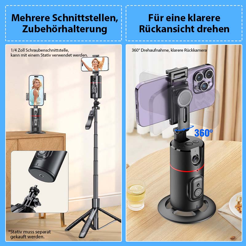 Frendorf | Auto-Gesichtserkennungs-Stativ mit Fernbedienung