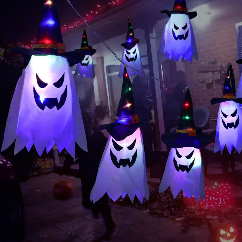 Frendorf | Halloween Blauer Zauberer Lichterkette 5 Lampen