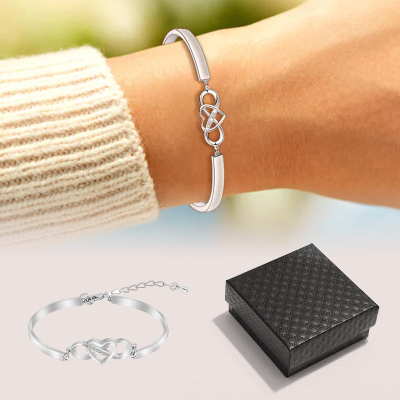 Frendorf | Immer daran denken, ich liebe dich für immer Liebe Herz Armband