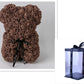 Frendorf | Valentinstag Geschenk Rose Bär Ewige Blume Rose Teddybär PE Schaum Bär 25cm Valentinstag