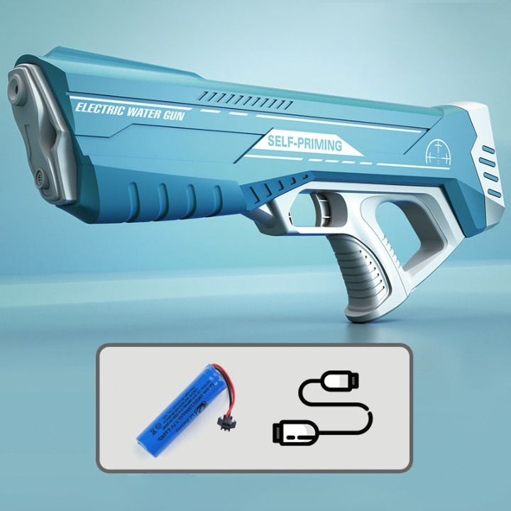 Frendorf | Wasserpistole mit Druckstrahl & USB-Akku für Kinder & Erwachsene – SpritzPower X1