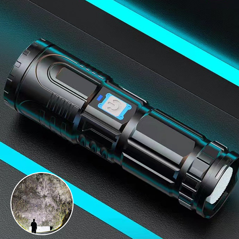 Frendorf | Helle Taschenlampe Weißer Laser Teleskop-Zoom Langstrecken-Taschenlampe