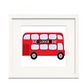 London Bus Thema Kinderzimmer Dekor - Leinwand Wandkunst Gemälde