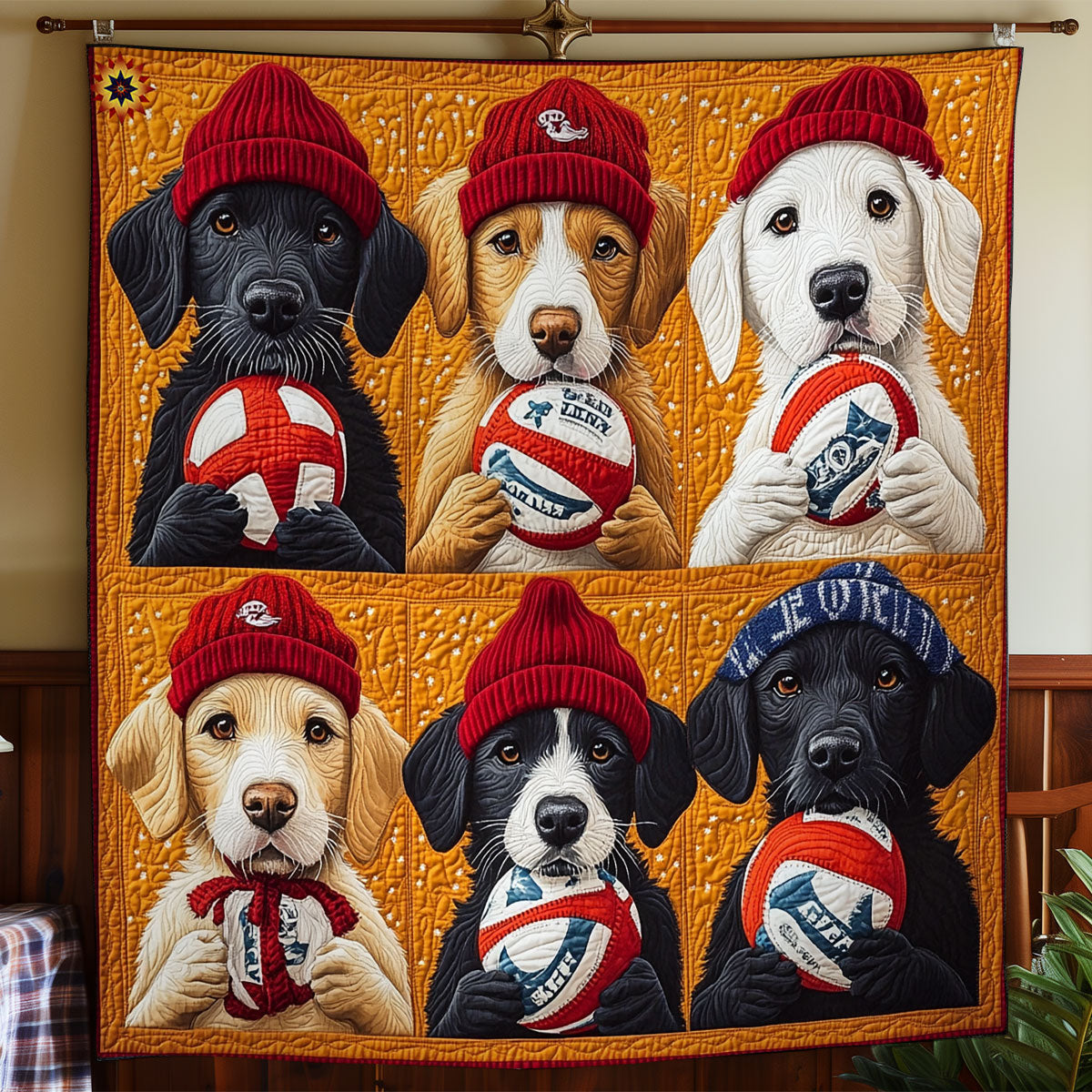 Hockey Dog Decke