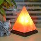 Salzlampe - Handgefertigte Himalaya-Salzlampe mit 8-Farben wechselndem LED, USB-betrieben