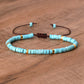 Frendorf | Geflochtenes Armband mit 2,4 mm Naturstein-Rollern – Seraphina