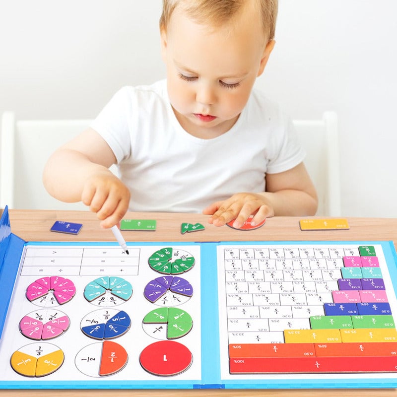 Frendorf | Montessori Magnetisches Buch-Bruchteil-Puzzle für KinderKauf 2 spar 10%&Kostenloser Versand