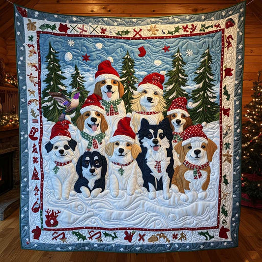 Weihnachts-Hundemarsch-Decke