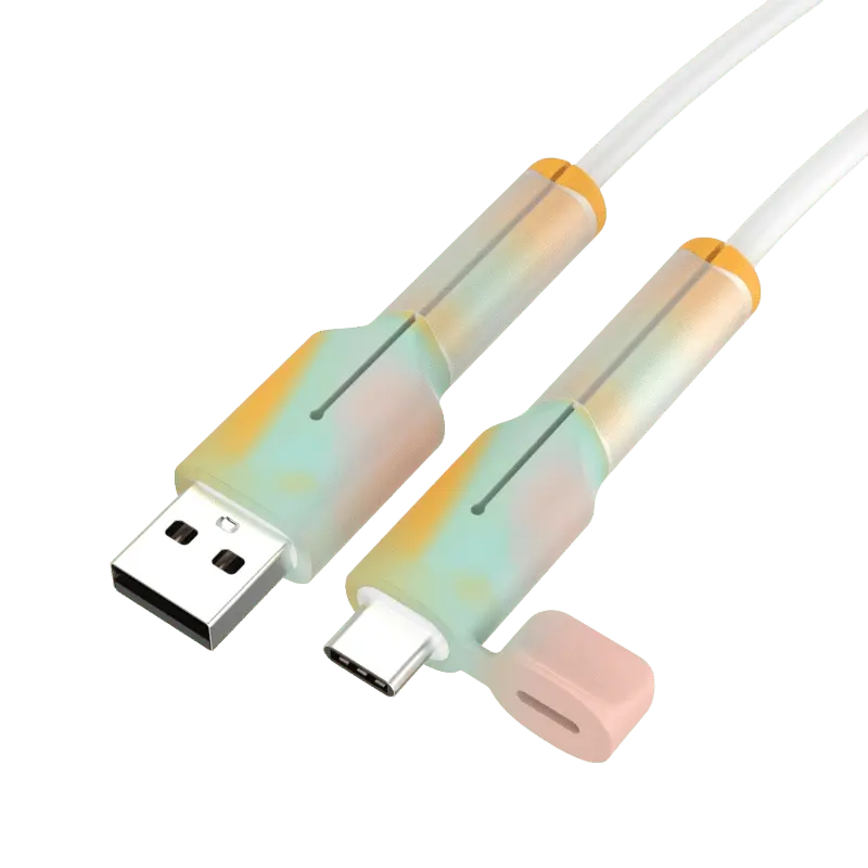 Frendorf | 2er-Pack Silikon-Ladekabelschutz mit Staubkappe