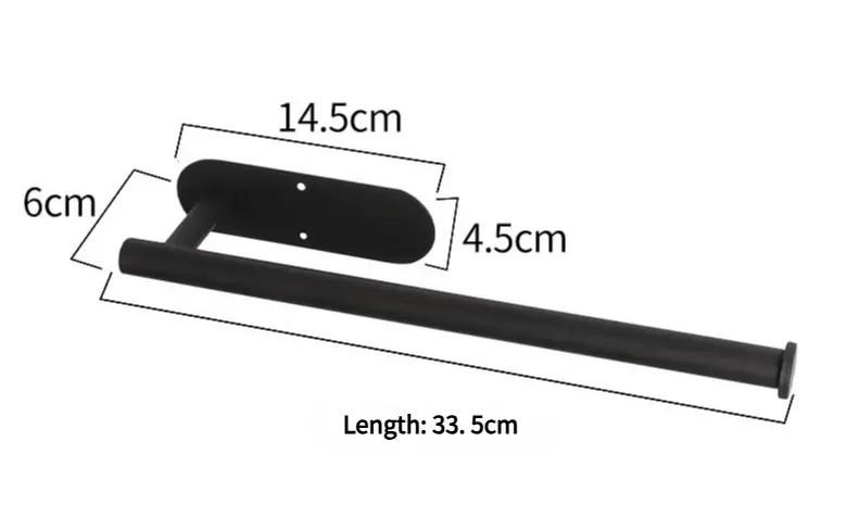 Frendorf | 2er-Set Wandmontierter Papierrollenhalter – ohne Bohren, platzsparend & modern!