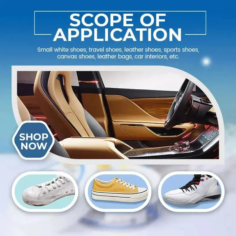 Frendorf | 2er-Set Weiße Schuhreinigungscreme – sanfter Fleckenentferner für strahlend saubere Schuhe!