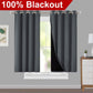 Klassische Blackout-Vorhänge mit Ösen – Thermisch isolierter, nicht bleichbarer Stoff für Wohnzimmer, Schlafzimmer, Küche, stilvolle Wohnkultur