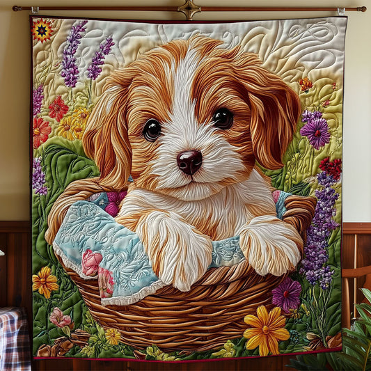 Basket Puppy Quilt