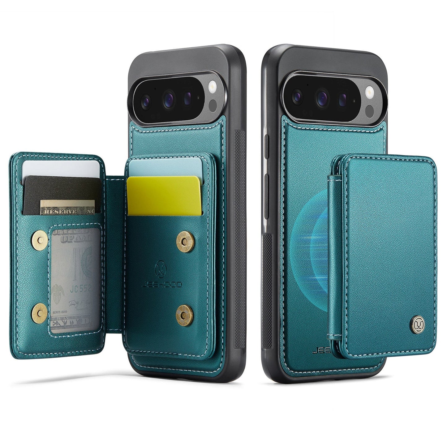 Frendorf | 2 in 1 abnehmbares magnetisches Karten Solt Wallet Lederhülle für Google Pixel 9