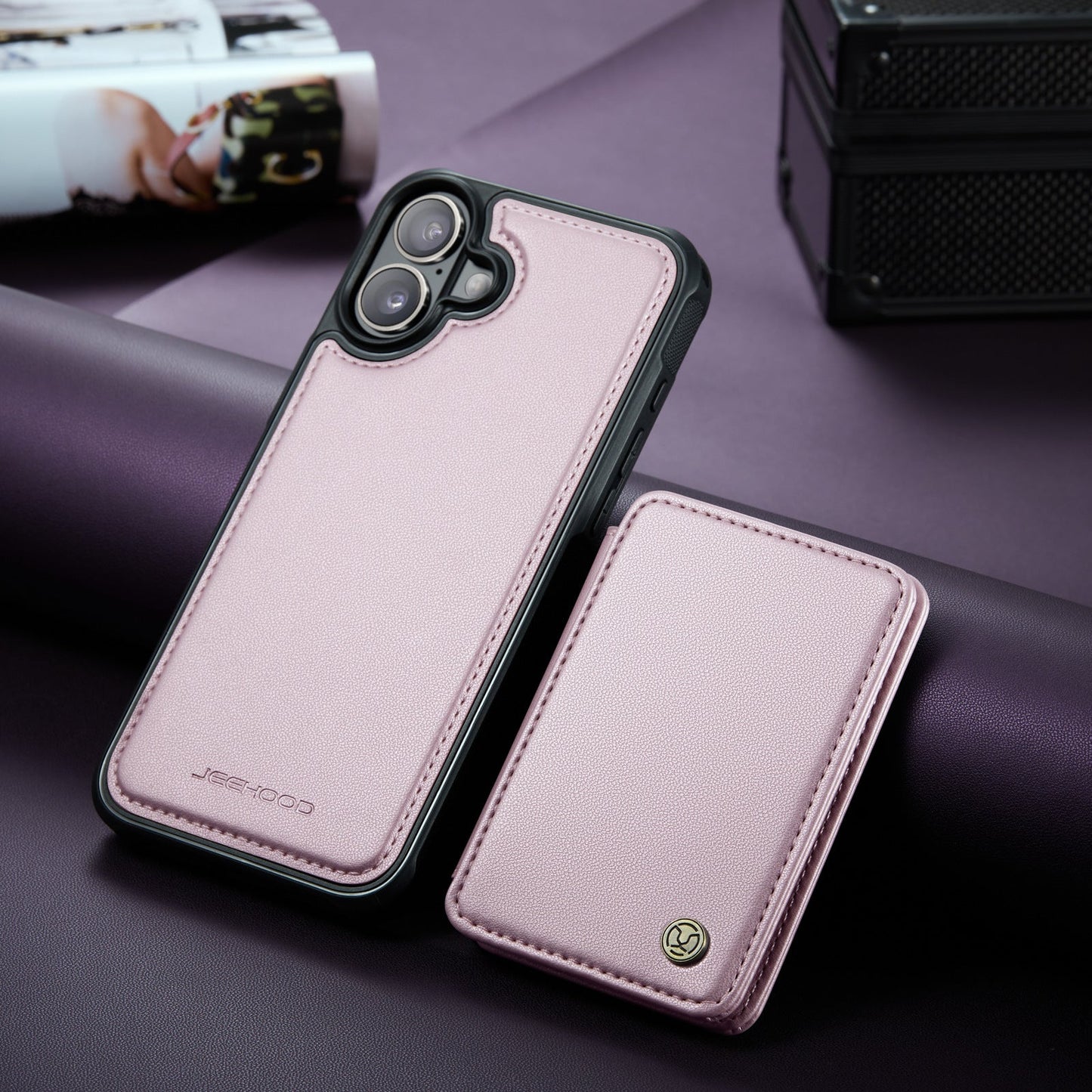 Frendorf | 2 in 1 Magnetische Karten Solt Abnehmbares Wallet Flip Lederhülle Für iPhone