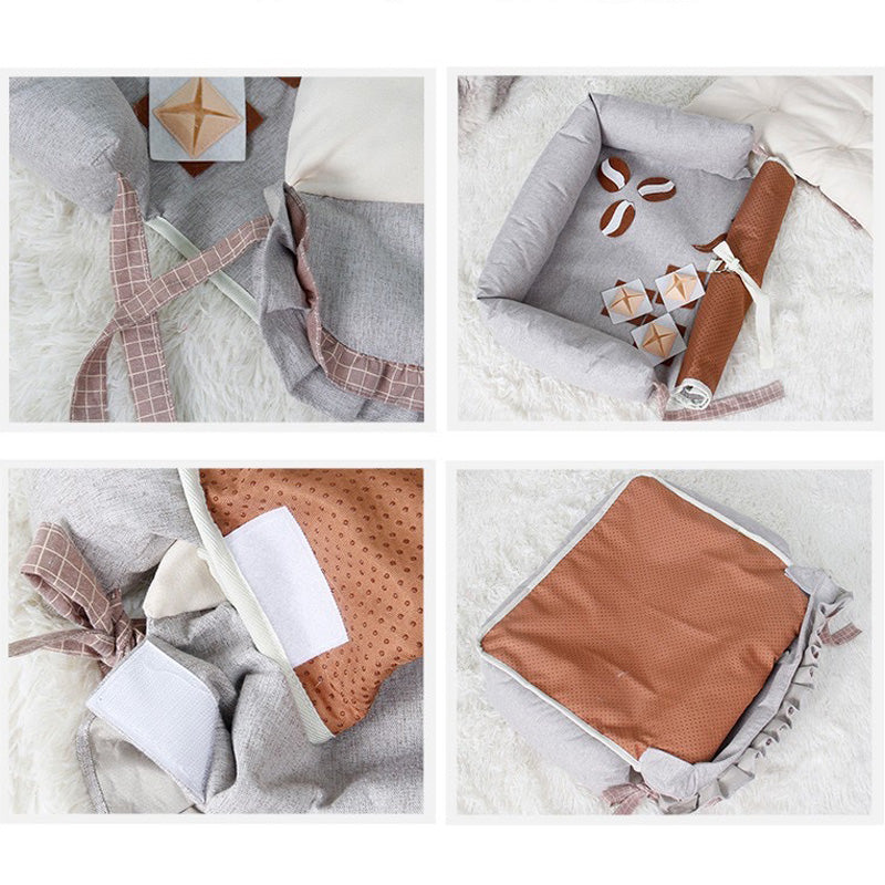 2 in 1 langsamer Futterspender Hunde Schnüffelmatte Bett