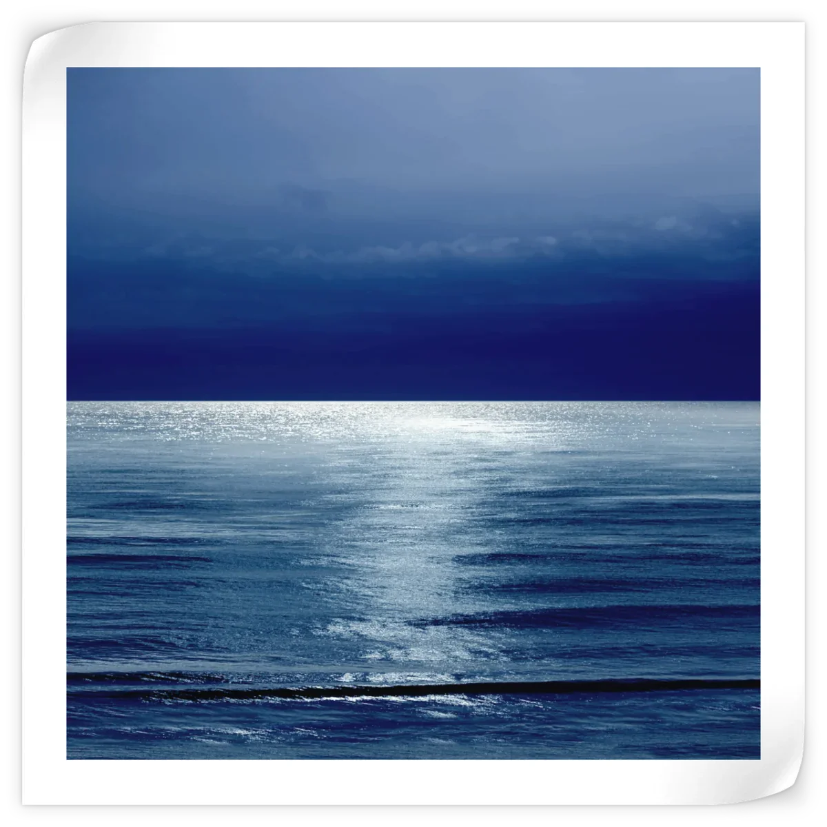 Frendorf | Moonlit Ocean Blue II Wandkunst