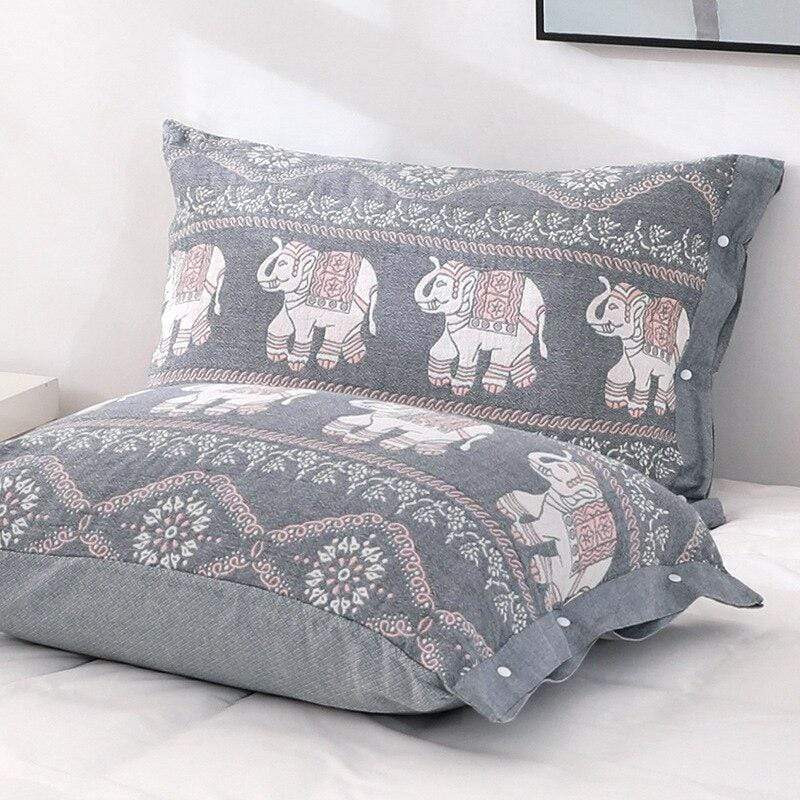 Frendorf | 2er Set Boho Elefanten Kissenbezug