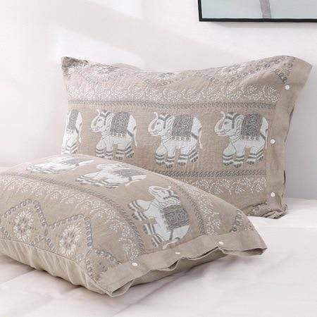 Frendorf | 2er Set Boho Elefanten Kissenbezug