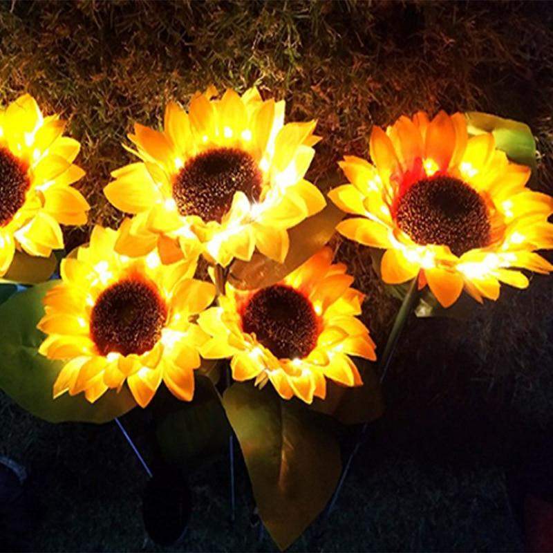 Frendorf | 2 Stück Solar LED Sonnenblume