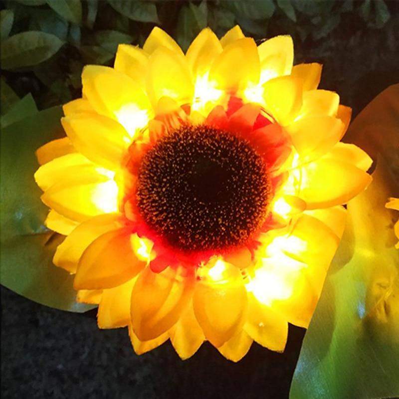 Frendorf | 2 Stück Solar LED Sonnenblume