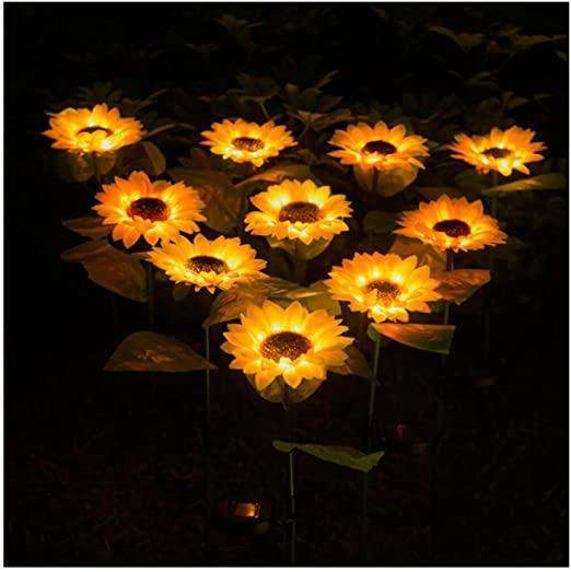 Frendorf | 2 Stück Solar LED Sonnenblume
